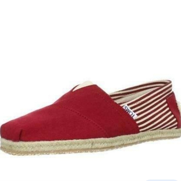 Toms Women Comfort Rope Loafer Slip on flats shoes sz 9.5 - Picture 1 of 11